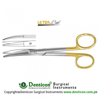 UltraCut™ TC Rees Face-Lift Scissor Curved - One Toothed Cutting Edge Stainless Steel, 17 cm - 6 3/4"